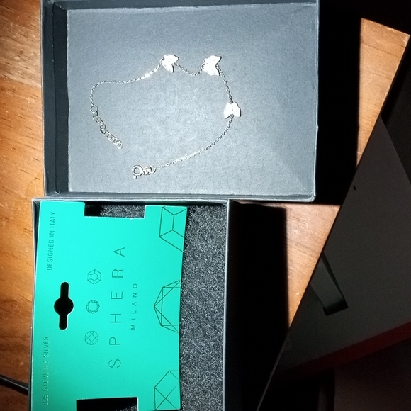 925 Vermeil CZ Butterfly bracelet Sphera Milano nwt - Picture 8 of 9